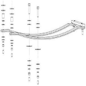 S.R. Smith Spring Assembly Powder Coated White Stainless Steel Hardware 6 Feet  69-209-026